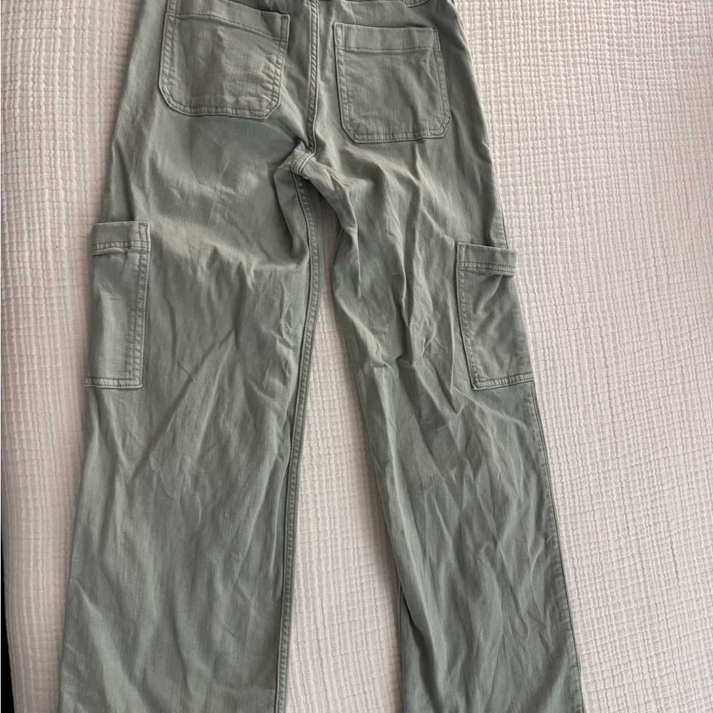 Gurls Cargo Pants in soft olive Green